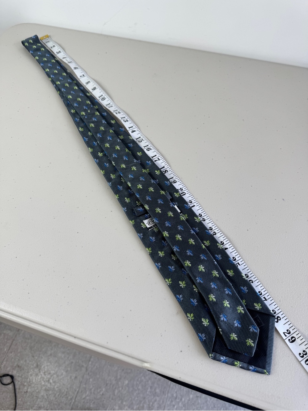 Berend Dewitt 100% Silk Necktie 5 Fingers Leaf Print German Designer Luxury Tie - Picture 10 of 12